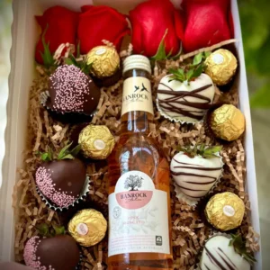 Chocolate-Covered Strawberries & Wine